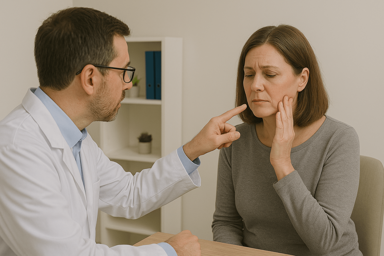 فحص طبي لألم العصب الخامس داخل عيادة مخ وأعصاب